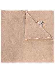 toy bear embroidered scarf Moschino