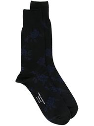 носки с цветочным узором Comme Des Garçons Homme Plus
