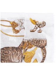 шарф с бенгальскими кошками Dolce &amp; Gabbana