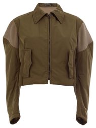 shoulder detail cropped jacket Yohji Yamamoto