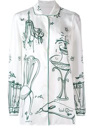 рубашка в пижамном стиле Dolce &amp; Gabbana
