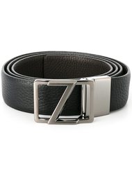 dark grey hardware belt Z Zegna