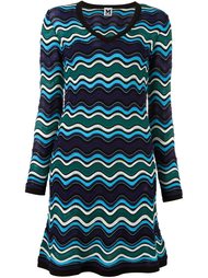 трикотажное платье с V-образным вырезом M Missoni