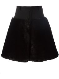 юбка с меховой отделкой Comme Des Garçons Noir Kei Ninomiya