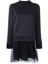 мини-платье с топом из плотной ткани Red Valentino
