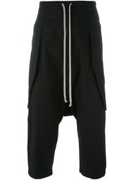 укороченные брюки с заниженной проймой Rick Owens