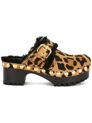 клоги с леопардовым рисунком Car Shoe