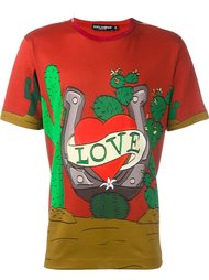 футболка с принтом в стиле "вестерн" Dolce &amp; Gabbana