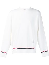 striped detailing sweatshirt Thom Browne