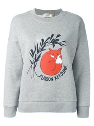 толстовка с принтом лисы Maison Kitsuné