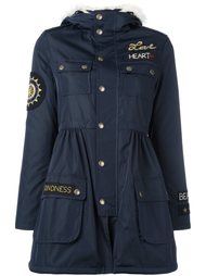 расклешенная куртка с капюшоном и нашивками Red Valentino