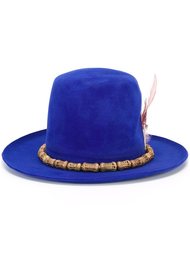feather embellished felt hat  Nick Fouquet