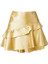 асимметричная юбка с рюшами по подолу Martha Medeiros