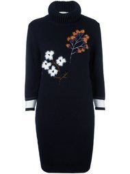 mink fur branch knit dress Fendi