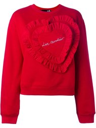 толстовка с нашивкой в виде сердца Love Moschino