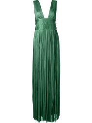 deep V-neck long dress Maria Lucia Hohan