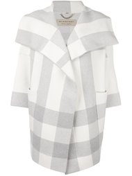 объемное пальто в клетку Burberry