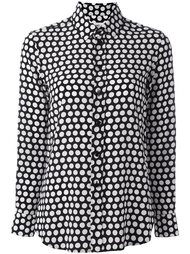 рубашка в горошек Saint Laurent