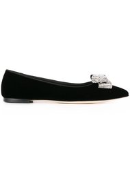 бархатные балетки Giuseppe Zanotti Design