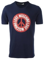 футболка с принтом логотипа Love Moschino