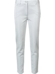 metallic slim trousers Jeremy Scott