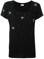 футболка со звездами Saint Laurent
