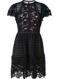floral lace pleated skirt dress Rebecca Taylor