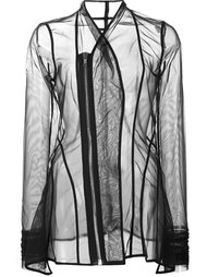 прозрачный приталенный пиджак 'Princess'  Rick Owens Lilies