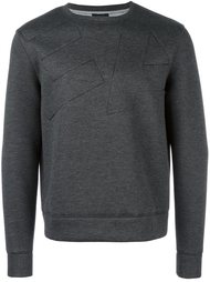 толстовка с простроченным логотипом Emporio Armani