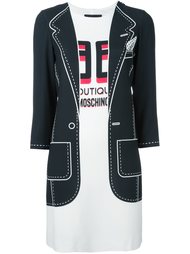 платье с контрастным принтом  Boutique Moschino