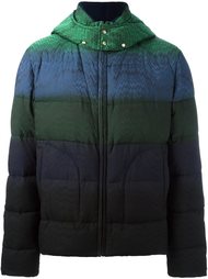 куртка-пуховик с капюшоном в полоску Missoni