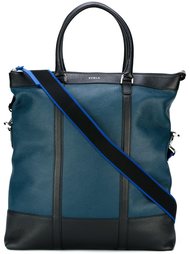 contrast stripe tote bag Furla