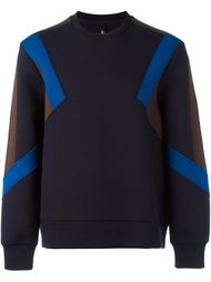 colour block panelled sweatshirt Neil Barrett