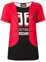 блузка с принтом пиджака Boutique Moschino