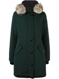 парка на пуговицах с капюшоном Canada Goose