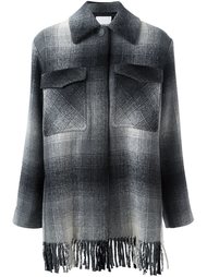 клетчатое пальто-рубашка T By Alexander Wang
