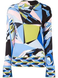блузка с абстрактным принтом Emilio Pucci