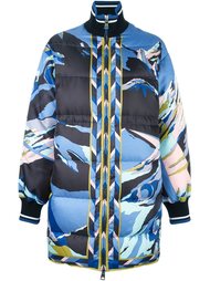объемное пальто с абстрактным принтом Emilio Pucci