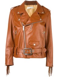 fringed sleeve biker jacket Golden Goose Deluxe Brand