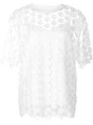 блузка из цветочного кружева Carven