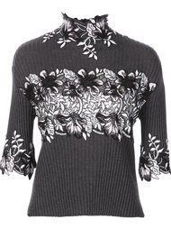 floral embellished pullover Giambattista Valli