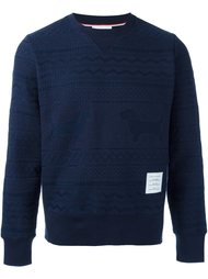 толстовка с вышивкой собак Thom Browne
