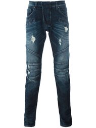 джинсы скинни с потертой отделкой Pierre Balmain