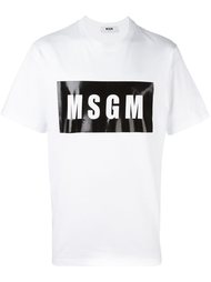 футболка с принтом-логотипом MSGM