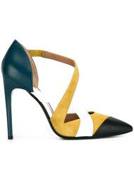 туфли колор-блок  Pollini