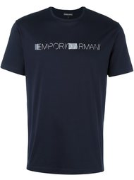 футболка с принтом-логотипом Emporio Armani