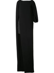 exposed slit gown dress Monique Lhuillier