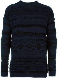 intarsia striped jumper Laneus