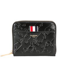 кошелек на молнии с тисненым принтом Thom Browne