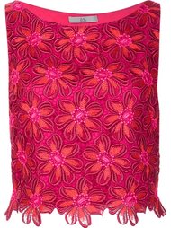 embroidered flower tank top Zac Zac Posen